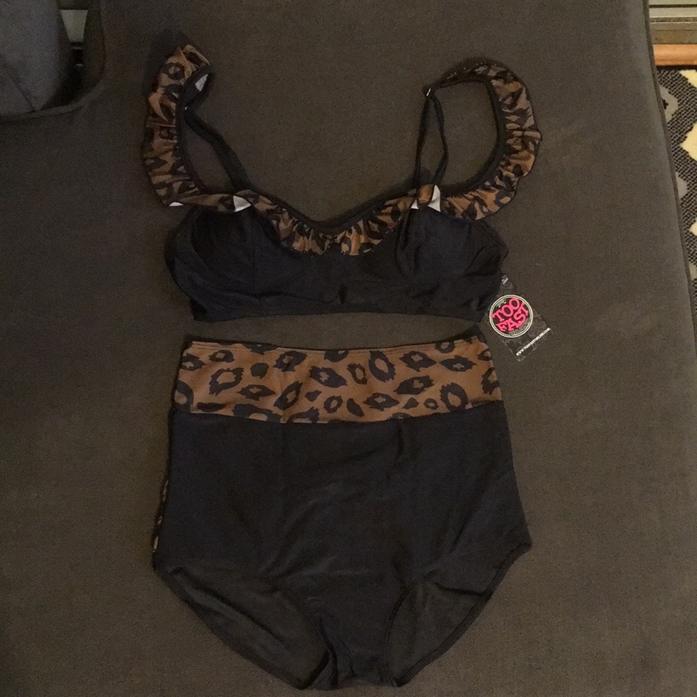 NWT Too Fast Pin Up Retro Rockabilly Bikini